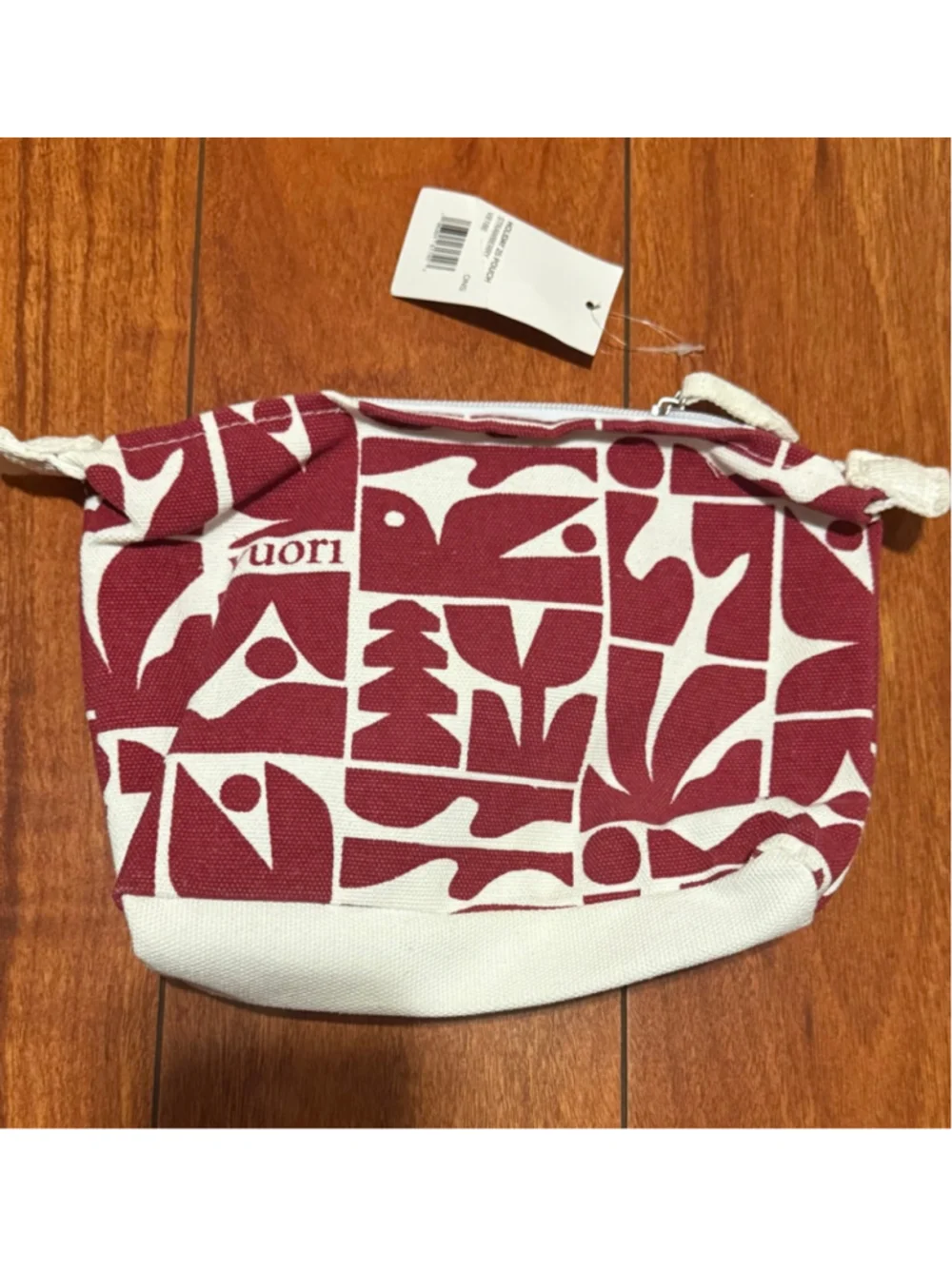 Women's Vuori Holiday 25 Pouch One Size Red White Cosmetic Bag